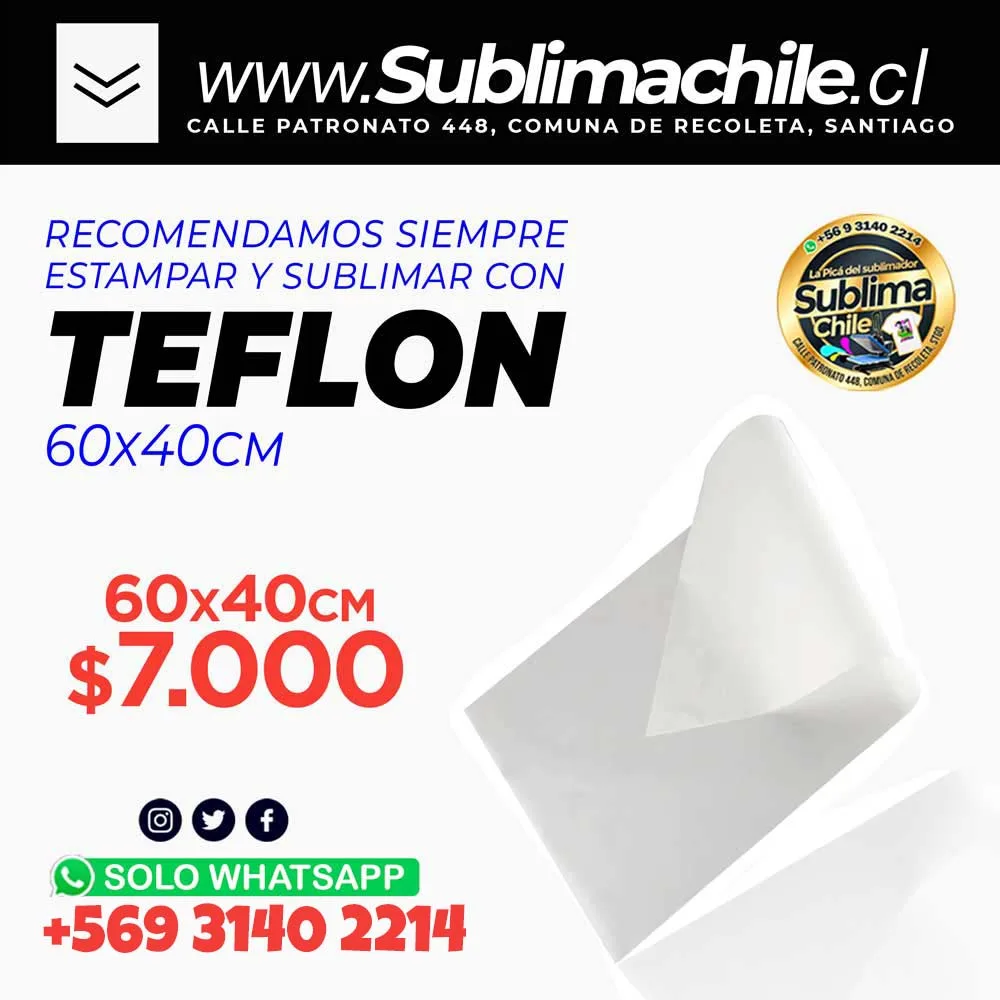 Teflón termorresistente 60x40 cm 1 Teflón termorresistente 60x40 cm