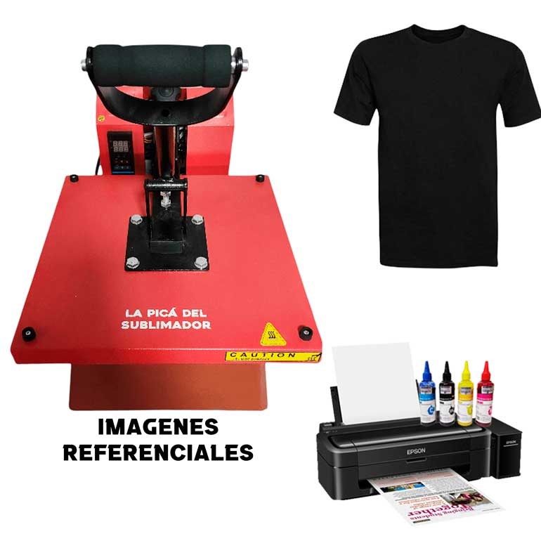 Kit del Sublimador 1: Impresora + Maquina estampadora 38x38 3 Kit del Sublimador 1: Impresora + Maquina estampadora 38x38 - Imagen 3
