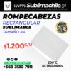 Rompecabezas para sublimar de 29x20 cm