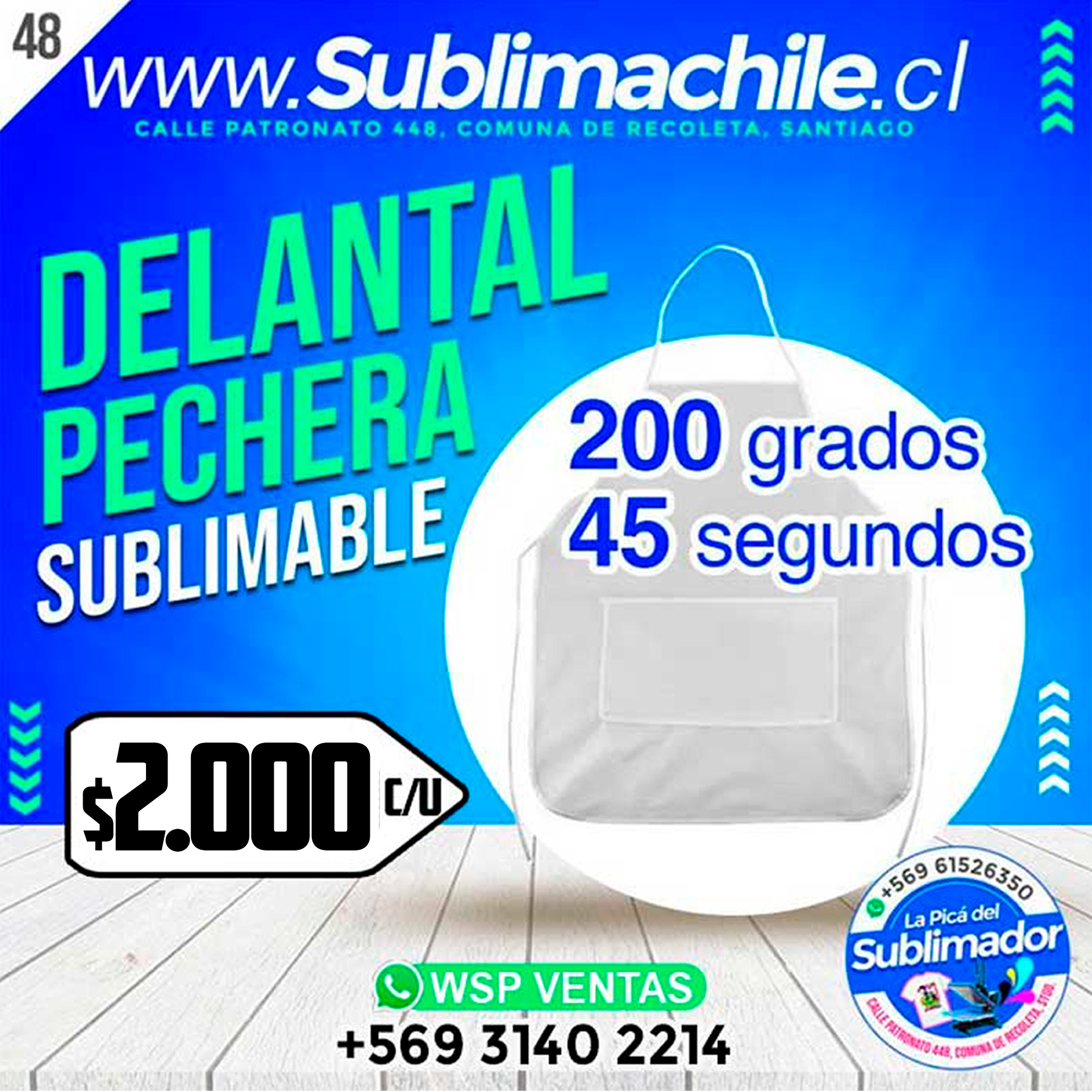 Pechera Sublimable 1 Pechera Sublimable