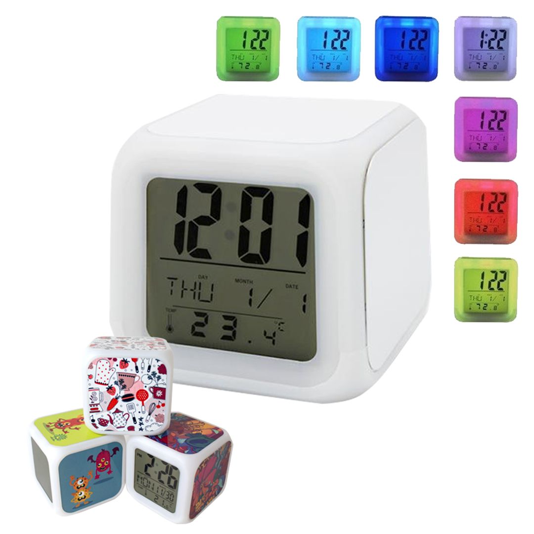 Reloj Cubo Sublimable 7x7 cm 2 Reloj Cubo Sublimable 7x7 cm - Imagen 2