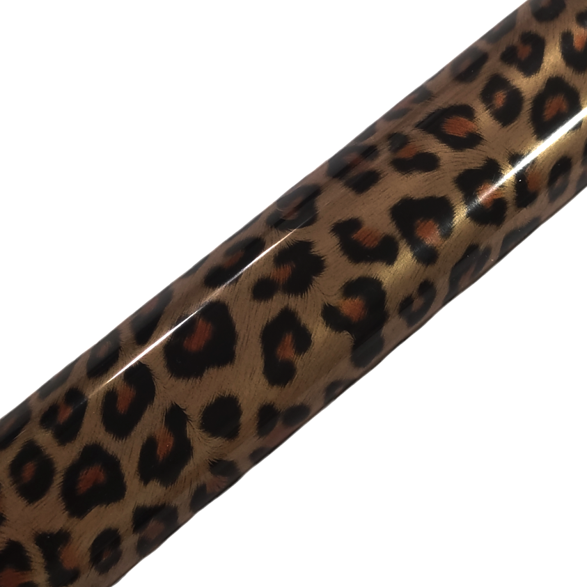 Vinilo Textil PU LEOPARDO CLARO. 50x100 cm. 2 Vinilo Textil PU LEOPARDO CLARO. 50x100 cm. - Imagen 2