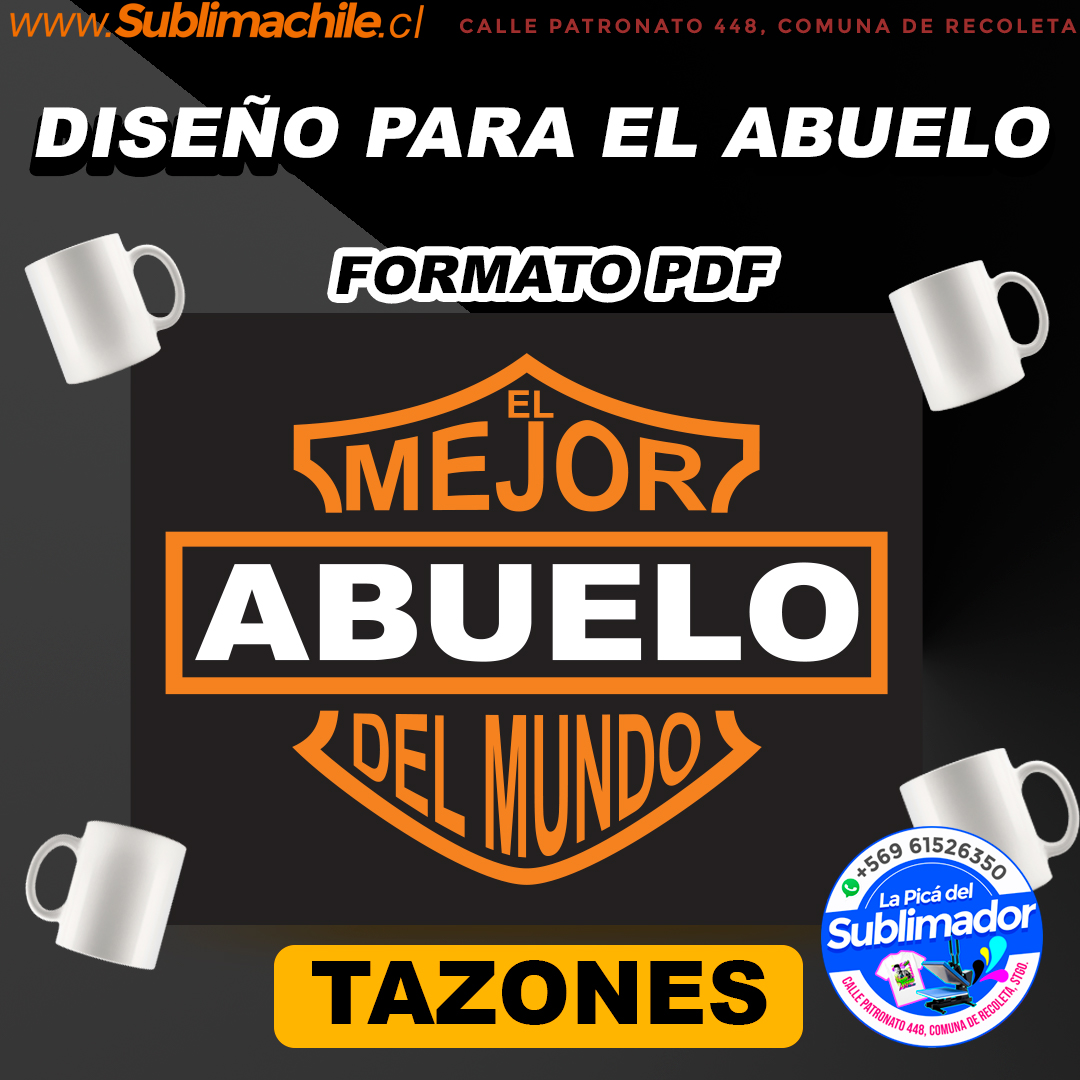 Diseño para el mejor abuelo del mundo para sublimar - PDF 1 Diseño para el mejor abuelo del mundo para sublimar - PDF