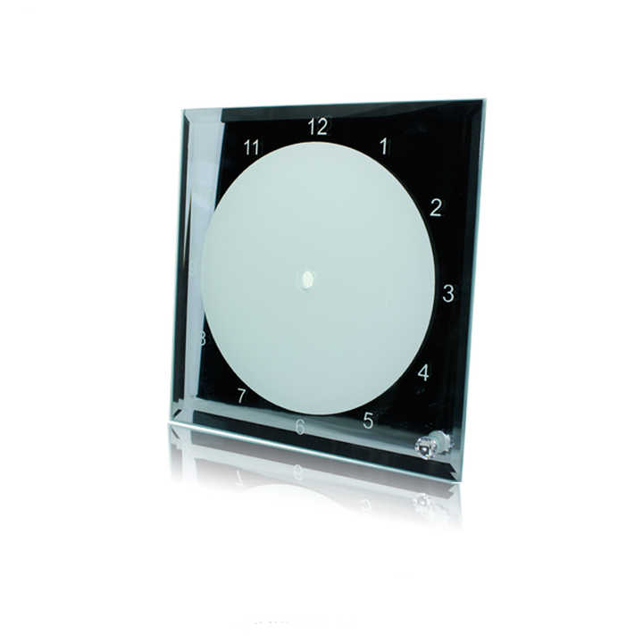 Reloj Cristal con imagen Sublimable - borde espejo 20x20cm 2 Reloj Cristal con imagen Sublimable - borde espejo 20x20cm - Imagen 2