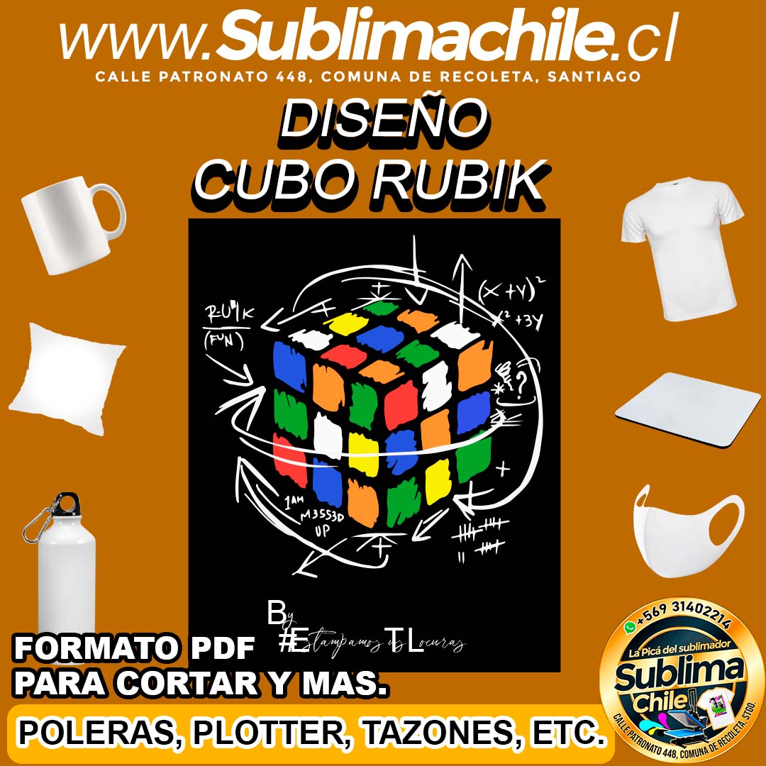 Diseño de Cubo Rubik para Sublimar Editable en CDR - PDF 1 Diseño de Cubo Rubik para Sublimar Editable en CDR - PDF