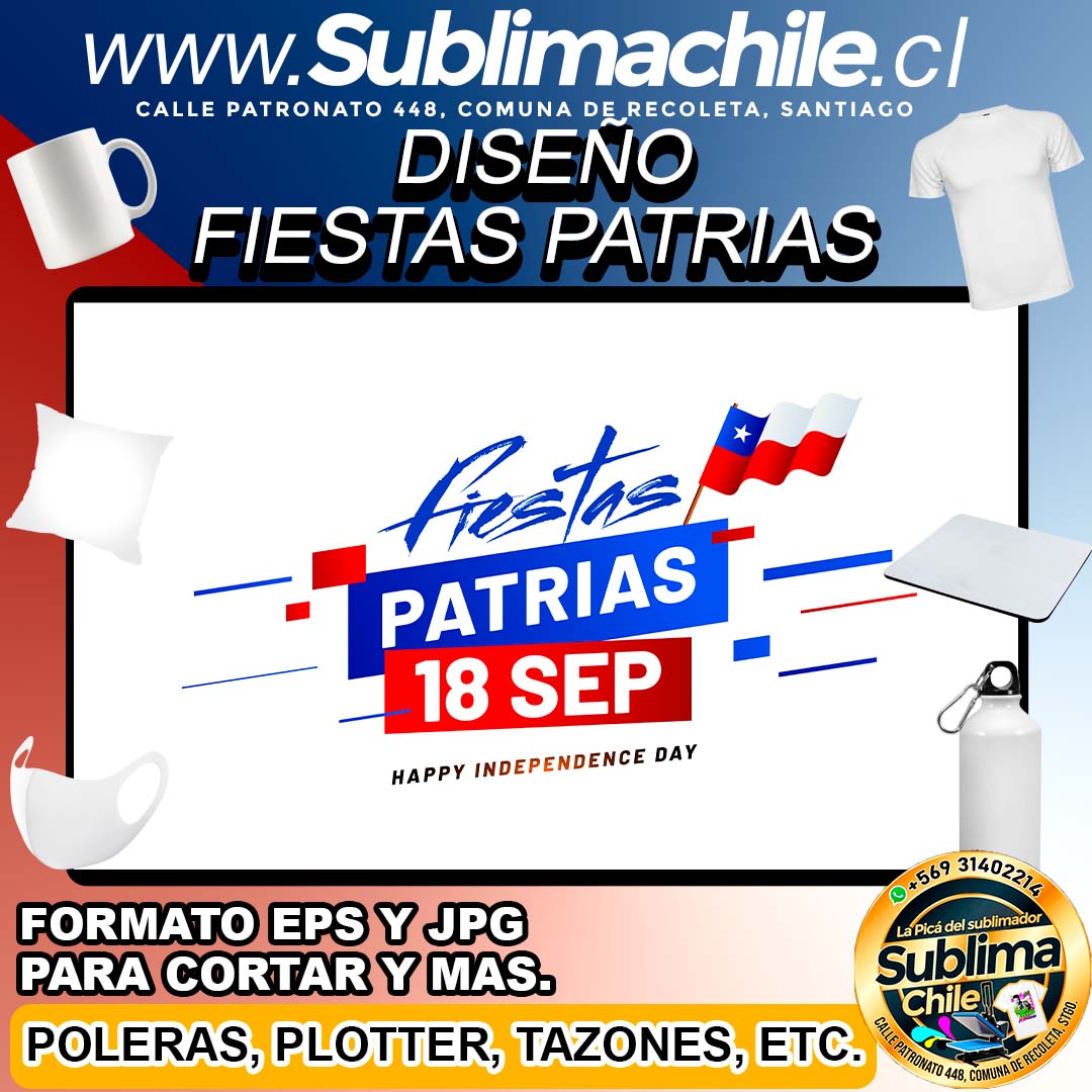 Diseño de Fiestas Patrias para Sublimar Editable en CDR - EPS y JPG 1 Diseño de Fiestas Patrias para Sublimar Editable en CDR - EPS y JPG