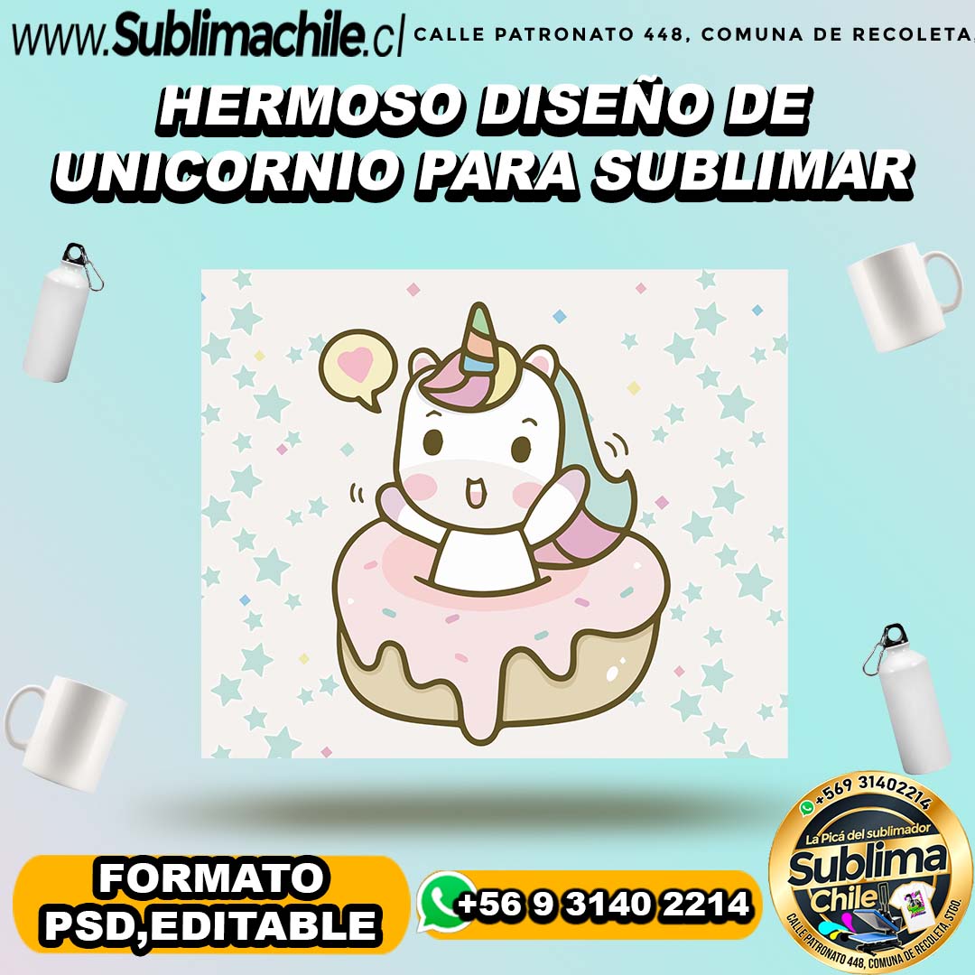 Hermoso diseño de unicornio para sublimar . PSD,EDITABLE 1 Hermoso diseño de unicornio para sublimar . PSD,EDITABLE