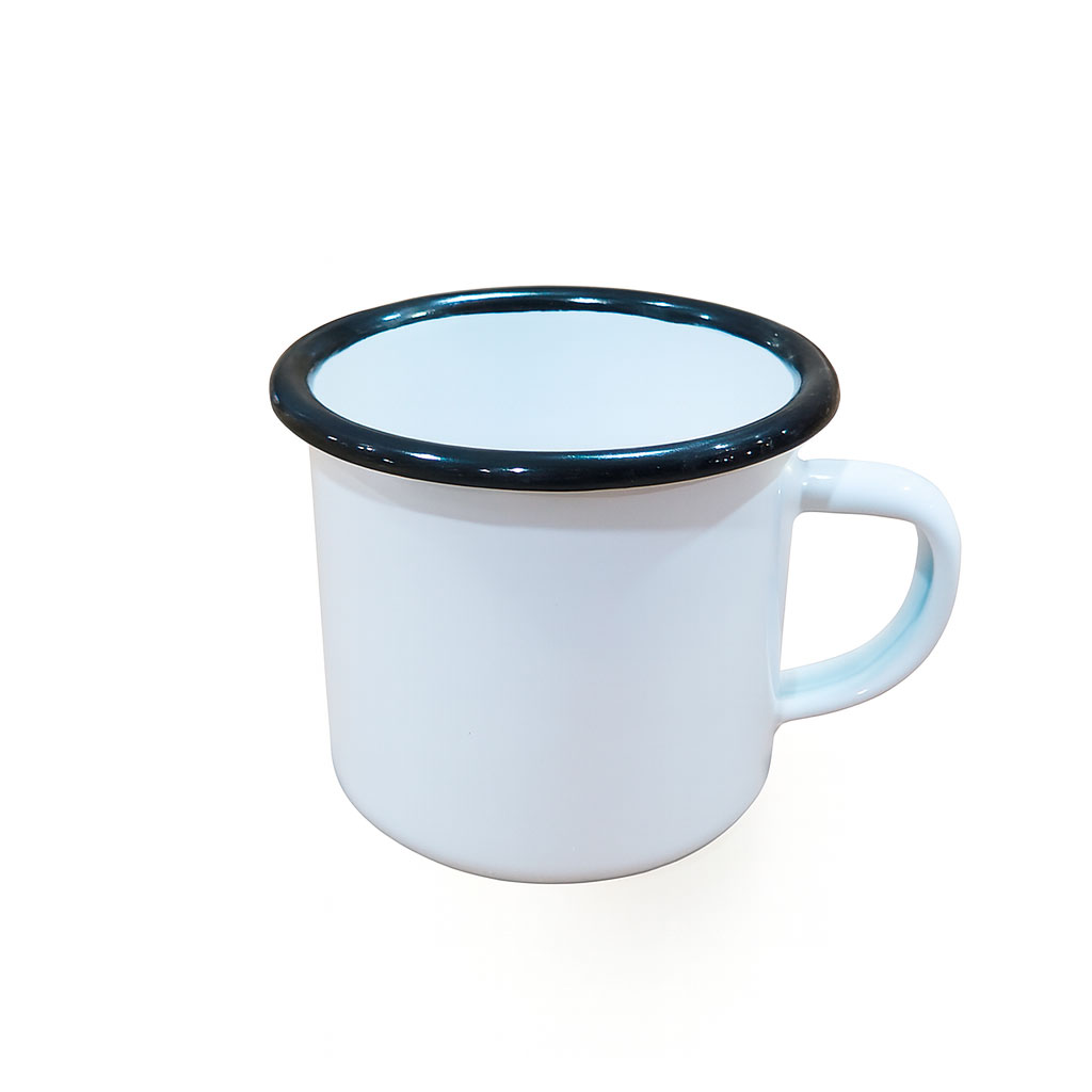 Tazon Lechero metalico blanco 350ml 2 Tazon Lechero metalico blanco 350ml - Imagen 2