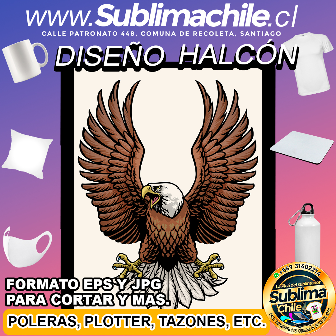 Diseños de Halcón para Sublimar - JPG y EPS 1 Diseños de Halcón para Sublimar - JPG y EPS