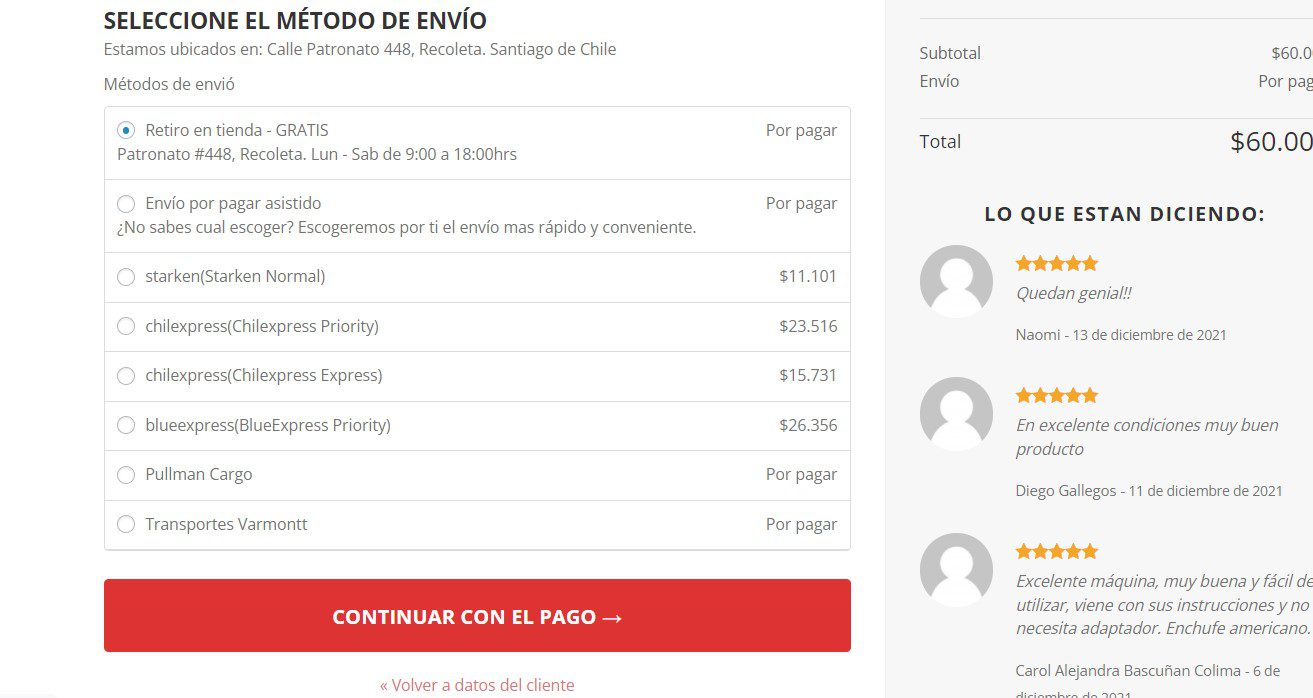 Continuar con el pago