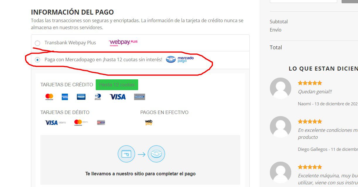 Pago en cuotas 8 PAgo en 12 cuotas sin interes